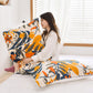 Ownkoti Soft Flower Printed Cotton Pillow Towel (2PCS)