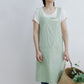 Simple Cotton Pure Color Cross-back Apron