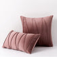 Stripe Pattern Soft Velvet Decorative Pillowcase