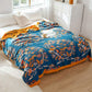 Blooming Flower Pattern Cotton Reversible Quilt