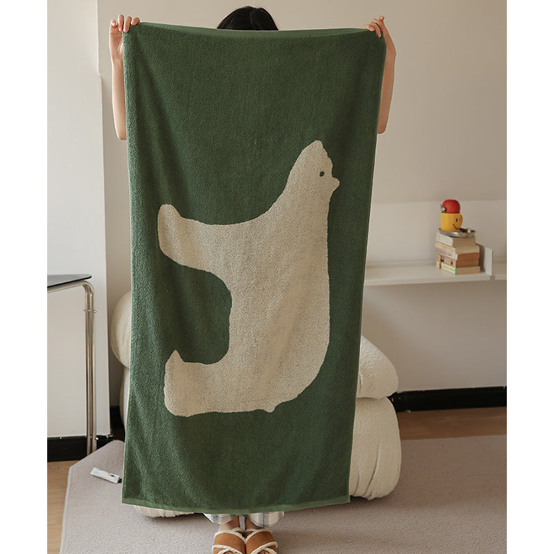 Polar Bear Breathable Cotton Towel