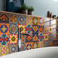 Ownkoti Retro Mixed Colorful Pattern Wall Sticker (10PCS)