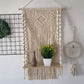 Ownkoti Hand Woven Cotton Tapestry Wall Hanging Plant Holder Home Decor