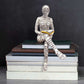 Reading Woman Thinker Statue Bookshelf Decoration