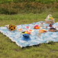 Oil Painting Style Flower Picnic Blanket