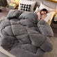 Thick Sherpa Winter Blanket with Quilt Core