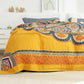 Ownkoti Bohemian Reversible Yellow Flower Summer Quilt