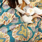 Ownkoti Multicolor Cotton Reversible Design Lightweight Quilt