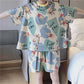 Loose-fit Pure Cotton Summer Nightwear Set