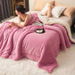 Solid Color Thick Double Velvet Throw Blanket