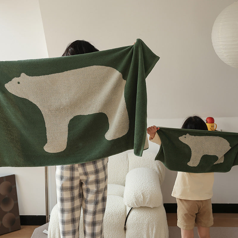 Polar Bear Breathable Cotton Towel