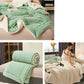 Solid Color Thick Double Velvet Throw Blanket