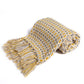 Ownkoti Knitted Sofa Blanket Couch Blanket With Tassels