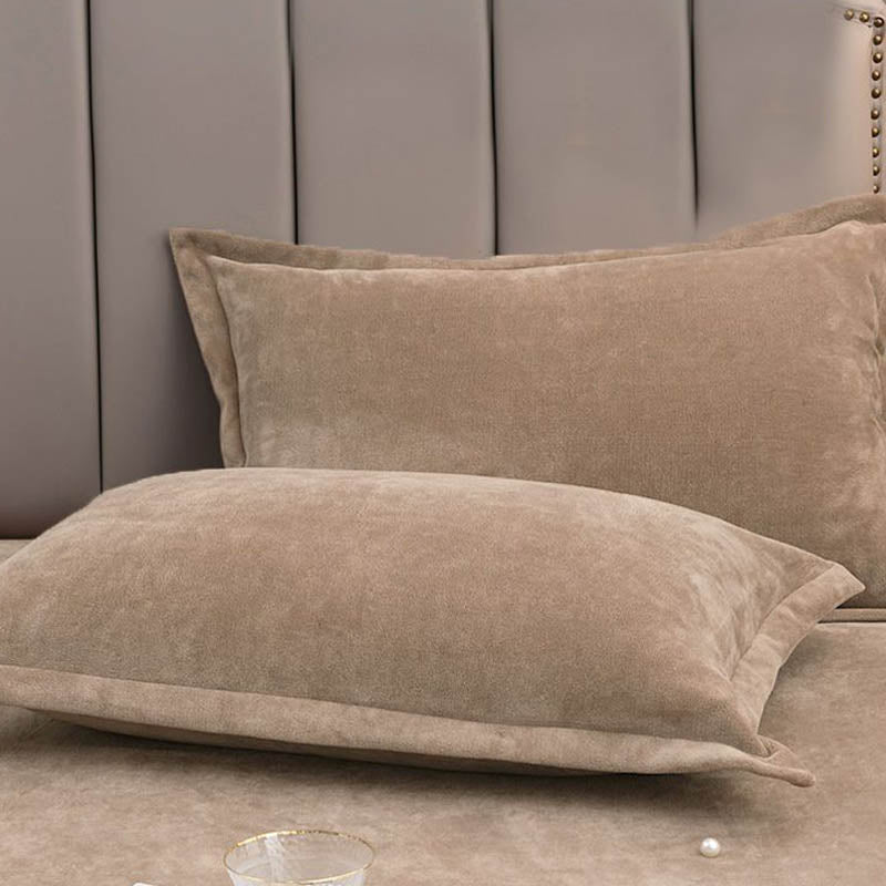 Solid Color Velvety Decorative  Pillowcases