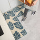 Ownkoti Leaves Print Anti-Slip Bathroom Rug